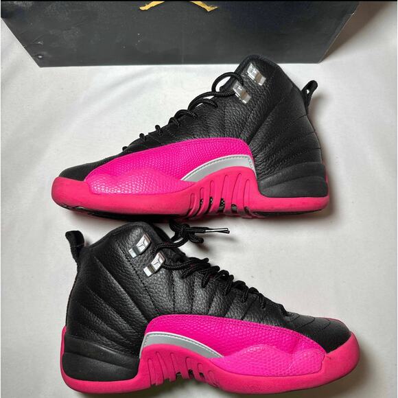 Size 5 - Air Jordan 12 Retro GS Deadly Pink Men's Shoes Ships Now - Picture 3 of 13